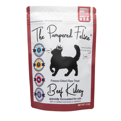 Freeze - Dried Raw Beef Kidney Treat - The Pampered Feline