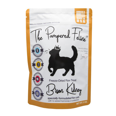 Freeze - Dried Raw Bison Kidney Treat - The Pampered Feline