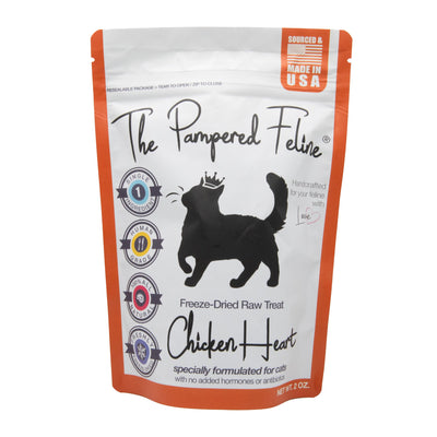 Freeze - Dried Raw Chicken Heart Treat - The Pampered Feline